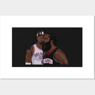 James Harden Series Winning Block on Lu Dort Posters and Art